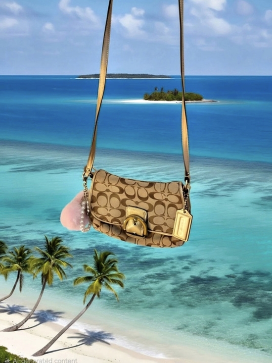 Coach Handbags - Coach Vintage Coach Soho Signature Buckle Flap Shoulder Bag